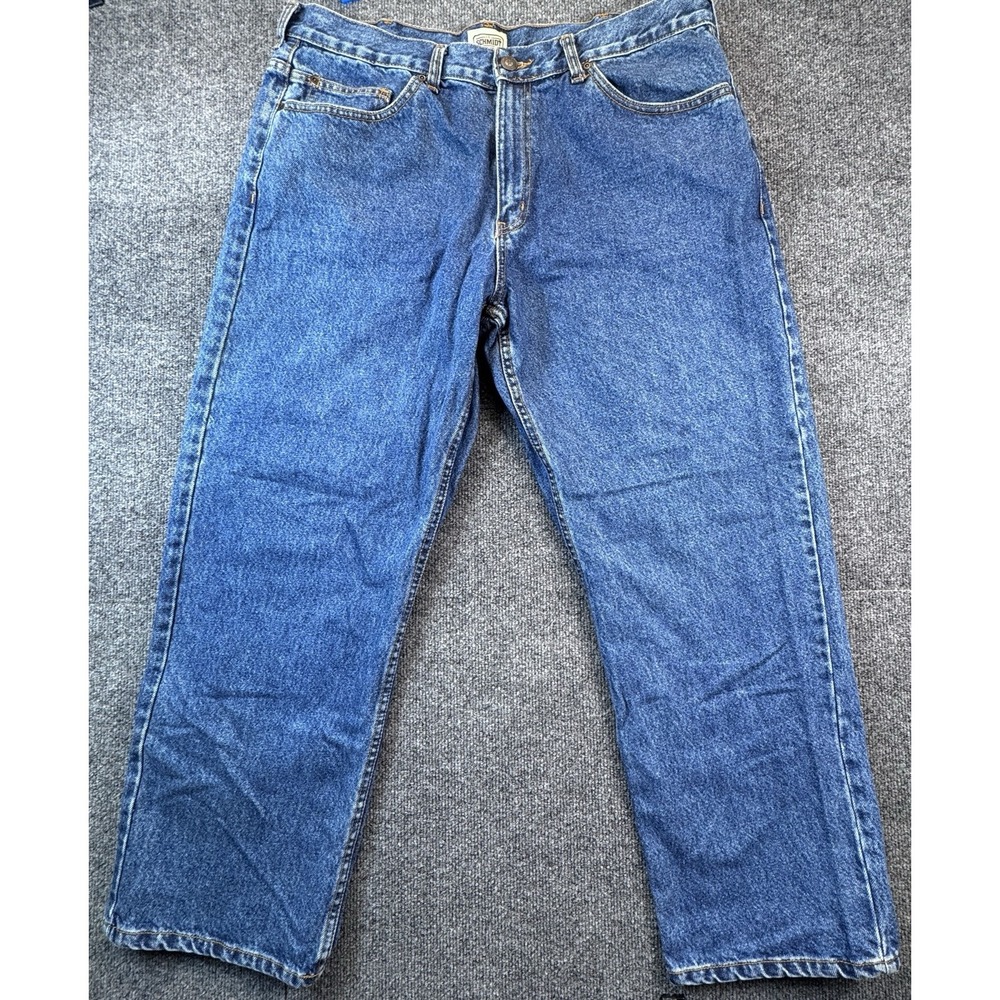 Schmidt Workwear Men's Carpenter/Workwear/Utility Jeans Leather label Size 40x30